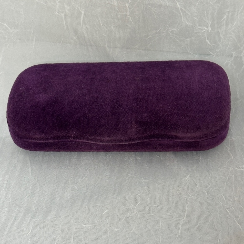 Gucci Velvet Purple and Yellow Eyewear Case